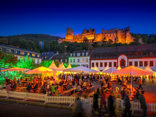 Heidelberger Weinfest, Abendstimmung